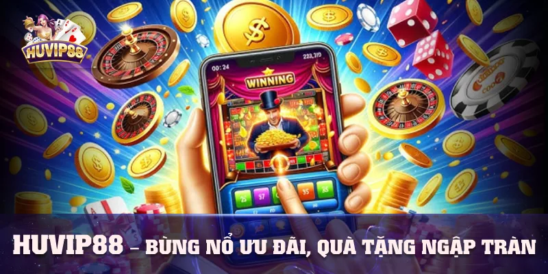 HUVIP88 - Bùng nổ ưu đãi, quà tặng ngập tràn HUVIP88 - Bùng nổ ưu đãi, quà tặng ngập tràn